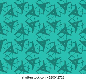 abstract geometric seamless pattern. vector. blue