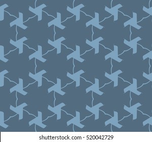 abstract geometric seamless pattern. vector. blue