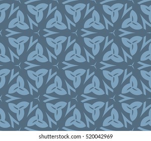 abstract geometric seamless pattern. vector. blue