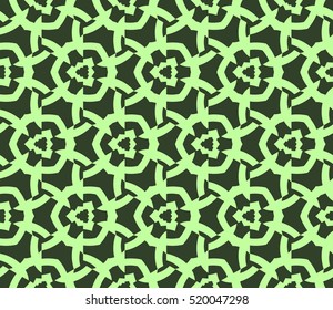 abstract geometric seamless pattern. vector. green