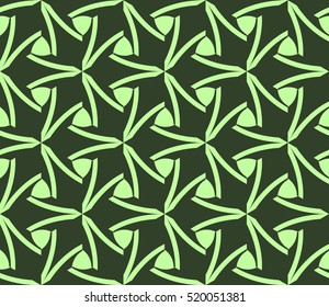 abstract geometric seamless pattern. vector. green