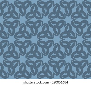 abstract geometric seamless pattern. vector. blue