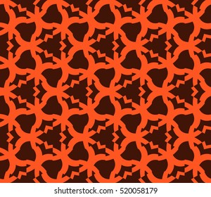 abstract geometric seamless pattern. vector. orange