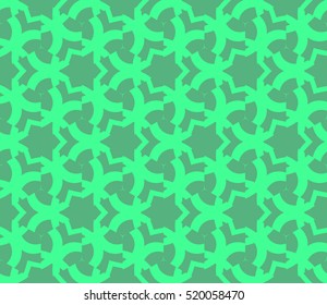 abstract geometric seamless pattern. vector. green