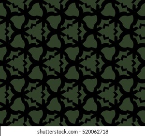 abstract geometric seamless pattern. vector. green