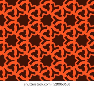 abstract geometric seamless pattern. vector. orange
