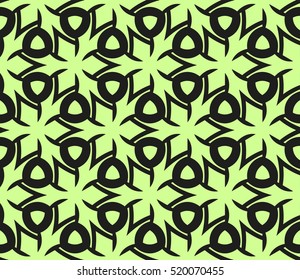 abstract geometric seamless pattern. vector. green