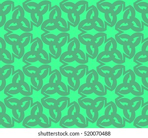 abstract geometric seamless pattern. vector. green