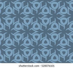 abstract geometric seamless pattern. vector. blue