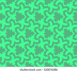 abstract geometric seamless pattern. vector. green