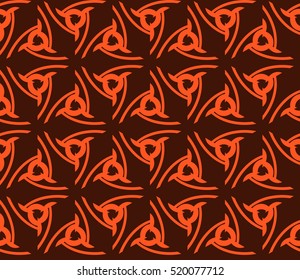 abstract geometric seamless pattern. vector. orange