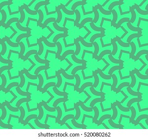 abstract geometric seamless pattern. vector. green