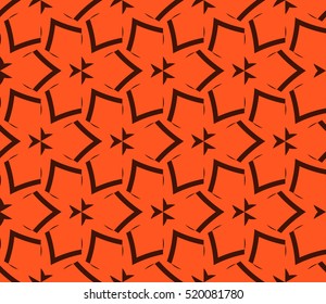 abstract geometric seamless pattern. vector. orange