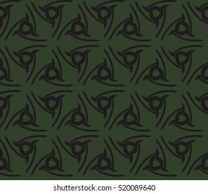 abstract geometric seamless pattern. vector. green