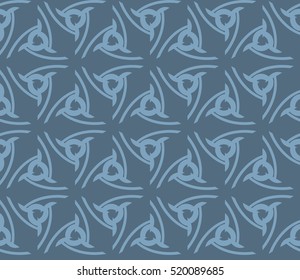 abstract geometric seamless pattern. vector. blue