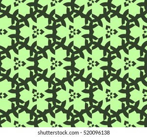 abstract geometric seamless pattern. vector. green