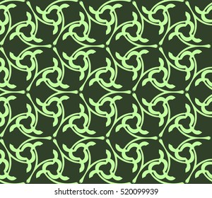 abstract geometric seamless pattern. vector. green