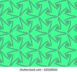 abstract geometric seamless pattern. vector. green