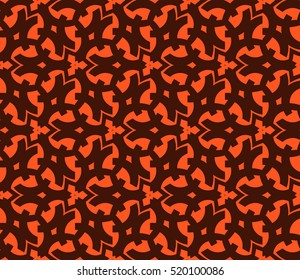 abstract geometric seamless pattern. vector. orange