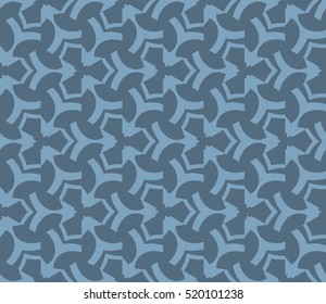 abstract geometric seamless pattern. vector. blue