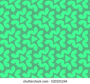 abstract geometric seamless pattern. vector. green