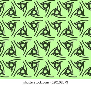 abstract geometric seamless pattern. vector. green