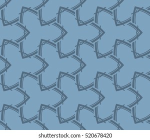 abstract geometric seamless pattern. vector. blue