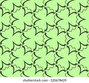 abstract geometric seamless pattern. vector. green