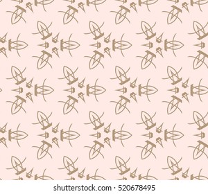 abstract geometric seamless pattern. vector. beige