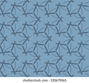abstract geometric seamless pattern. vector. blue