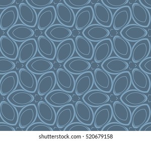 abstract geometric seamless pattern. vector. blue