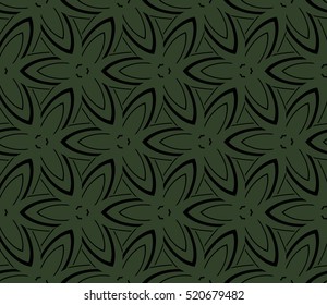 abstract geometric seamless pattern. vector. green