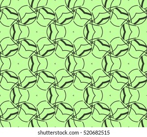 abstract geometric seamless pattern. vector. green