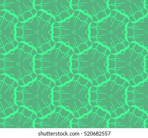 abstract geometric seamless pattern. vector. green
