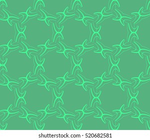 abstract geometric seamless pattern. vector. green