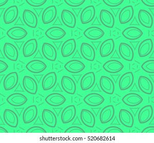 abstract geometric seamless pattern. vector. green