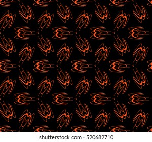 abstract geometric seamless pattern. vector. orange