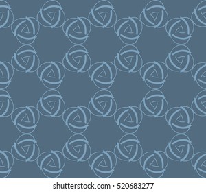 abstract geometric seamless pattern. vector. blue
