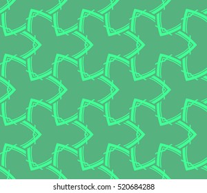 abstract geometric seamless pattern. vector. green