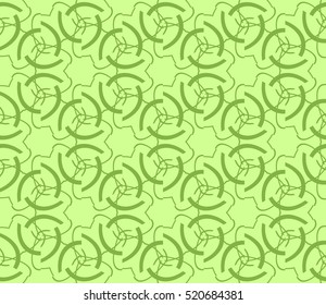 abstract geometric seamless pattern. vector. green