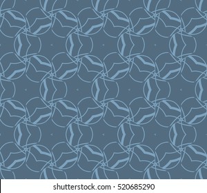 abstract geometric seamless pattern. vector. blue