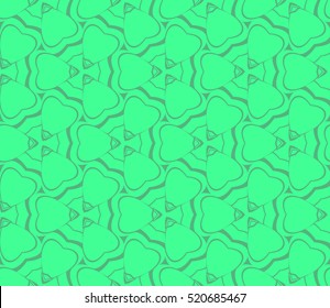 abstract geometric seamless pattern. vector. green