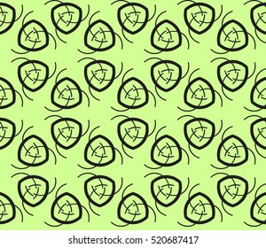abstract geometric seamless pattern. vector. green