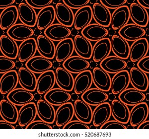 abstract geometric seamless pattern. vector. orange