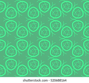 abstract geometric seamless pattern. vector. green