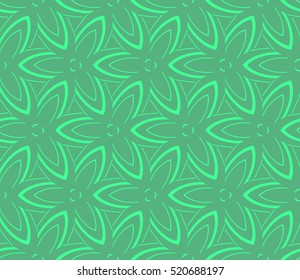 abstract geometric seamless pattern. vector. green