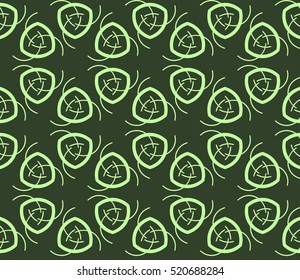 abstract geometric seamless pattern. vector. green