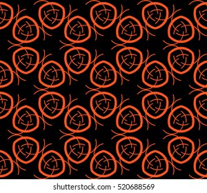 abstract geometric seamless pattern. vector. orange