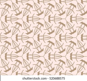 abstract geometric seamless pattern. vector. beige