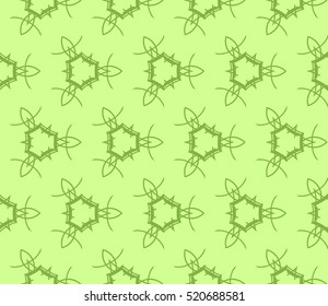 abstract geometric seamless pattern. vector. green